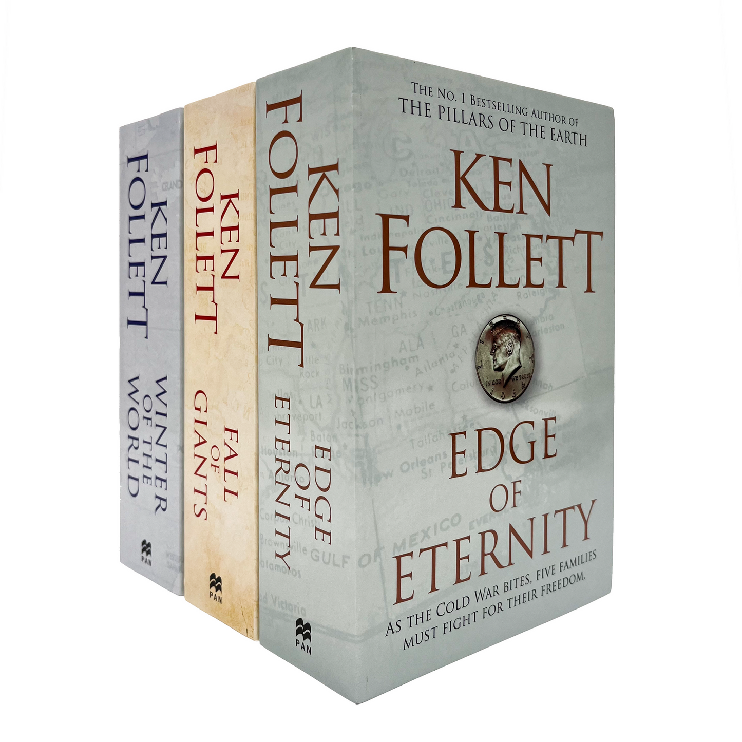 Σετ βιβλίων Ken Follett Century Trilogy Collection 3 (Fall of Giants, Winter of the World, Edge of Eternity)