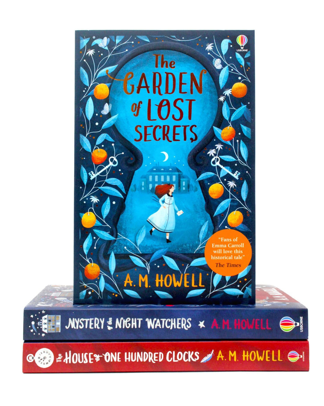 A M Howell Collection 3 Books Set (The Garden of Lost Secrets,The House of One Hundred Clocks,Mystery of the Night Watchers)