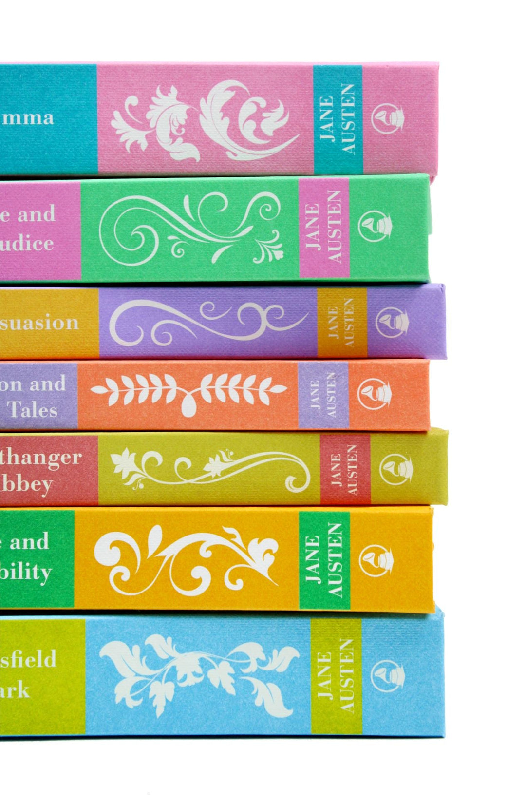 Jane Austen: The Complete 7 Books Hardcover Books Boxed Set (Emma, ​​Pride and Prejudice, Persuasion, Sanditon and Other Tales, Northanger Abbey, Sense and Sensibility &amp; Mansfield)