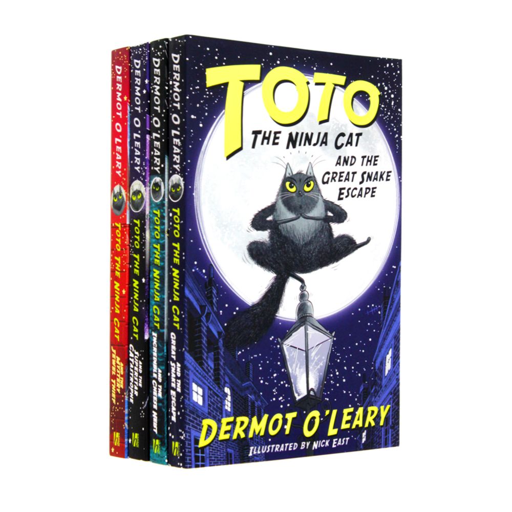 Toto the Ninja Cat Series 4 Books Collection Set By Dermot OLeary