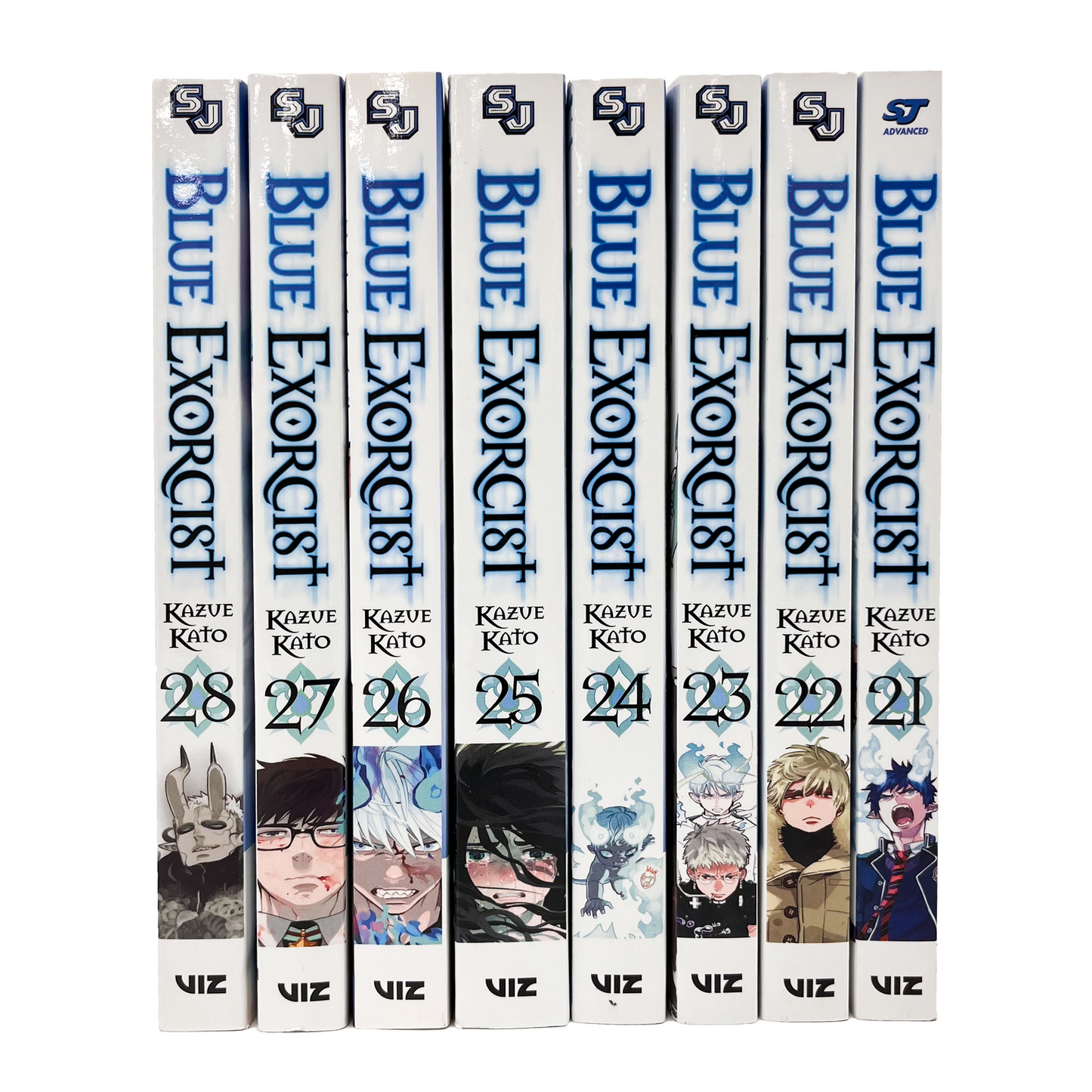 Blue Exorcist Volume 21-28 Collection 8 Books Set Series 5 By Kazue Kato