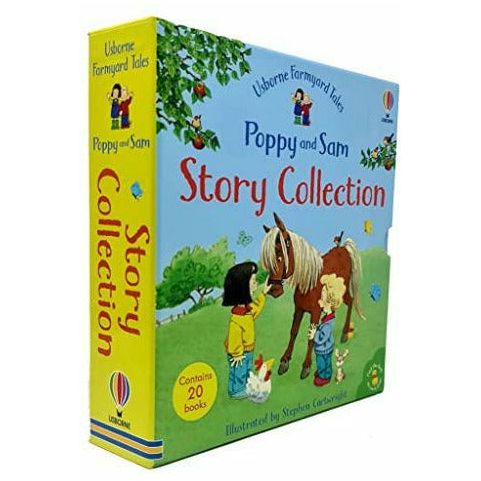 Usborne Farmyard Tales Poppy and Sam Series 20 Books Collection Box Set By Heather Amery (The Hungry Donkey, Camping Out, Tractor in Trouble & More)