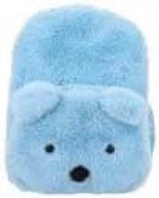 Depesche 11992 TOPModel Iceworld Children's Backpack in Light Blue with Soft Plush Fur, Polar Bear Face and Ears, Bag with Adjustable Straps