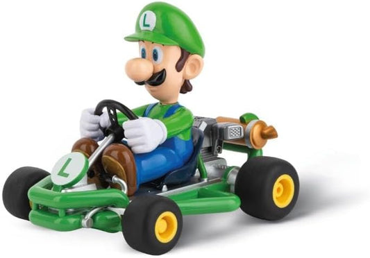 Carrera RC I 2.4GHz Mario Kart Pipe Kart I Luigi RC Vehicle I Officially Licensed I Authentic Design I For Nintendo Fans I Remote Controlled Car