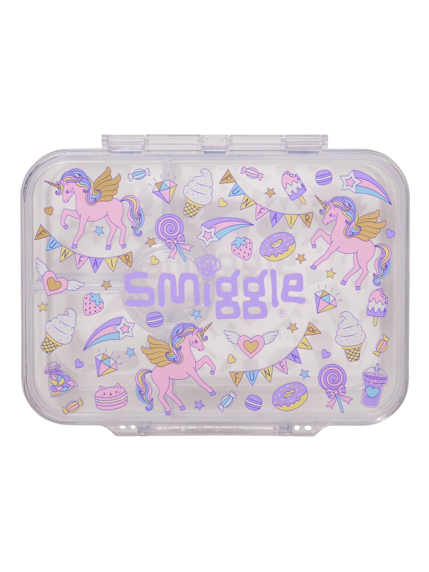 Fun Fair Medium See Through Bento Lunchbox