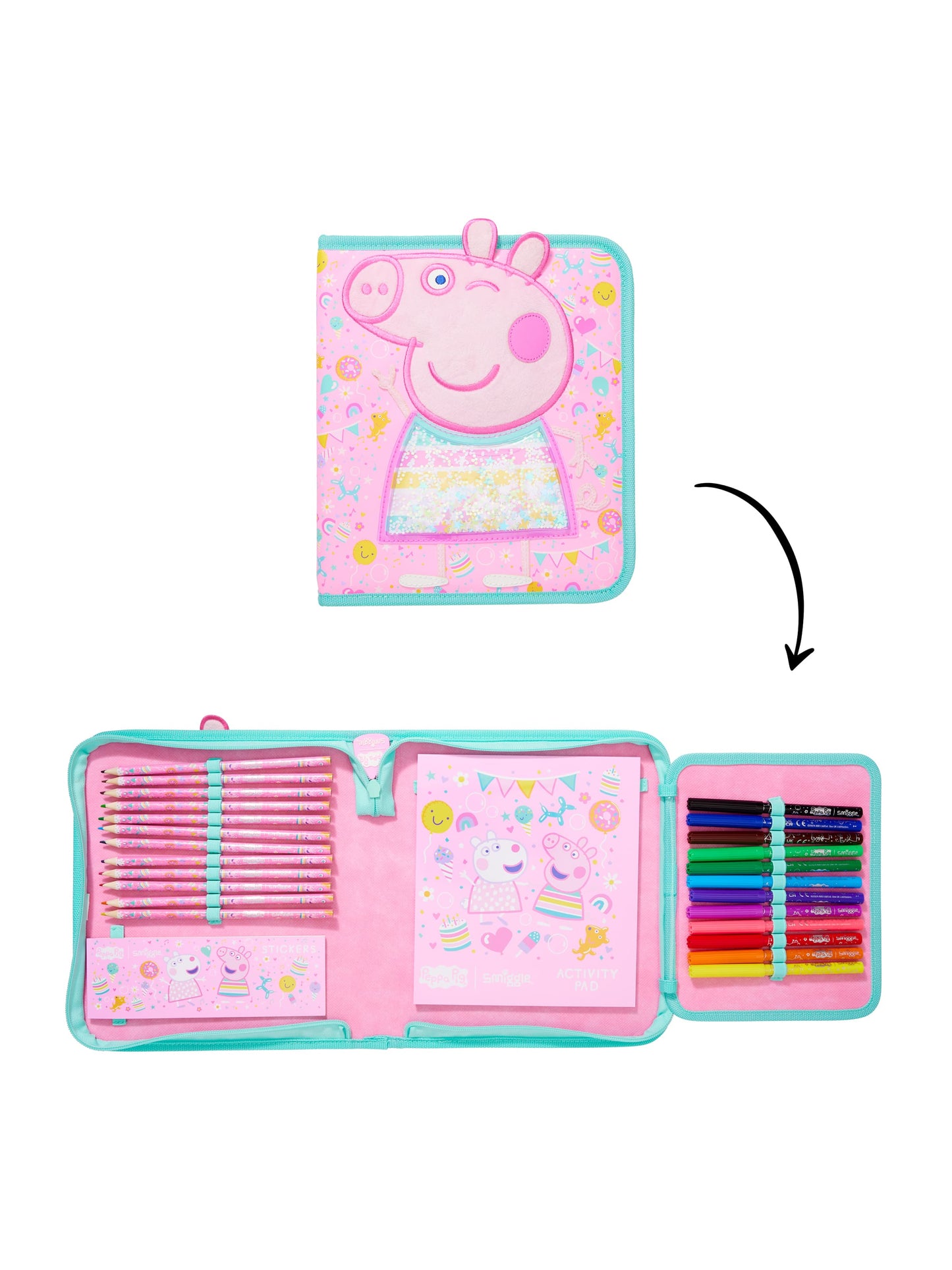 Peppa Pig Zip It Stationery Gift Pack