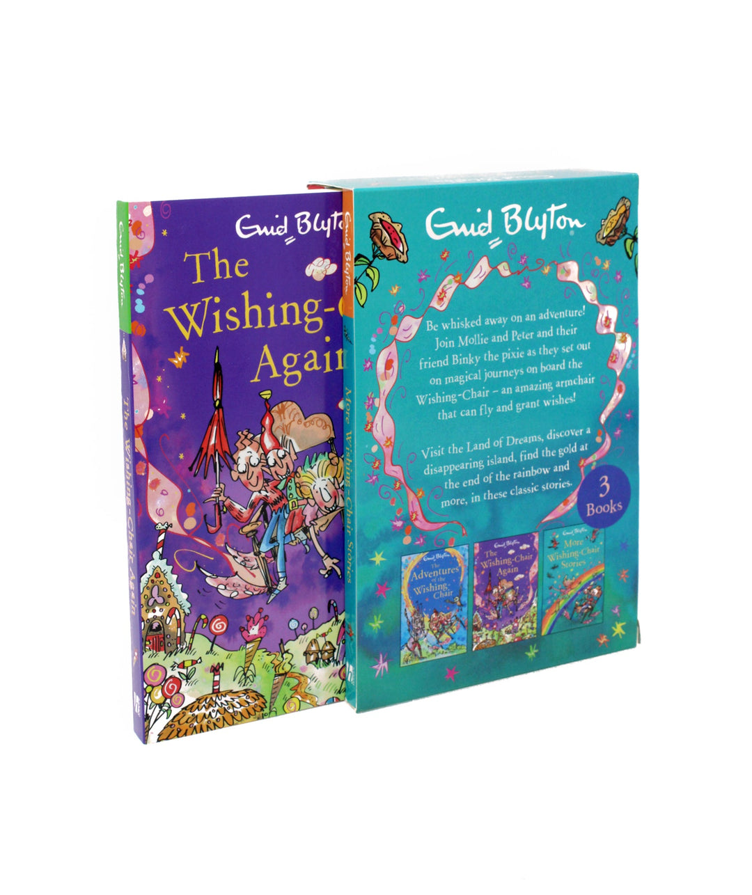 Enid Blyton Wishing Chair 3 Books Collection Set Pack (The Adventures of the Wishing-chair, The Wishing-chair Again, More Wishing-chair Stories)