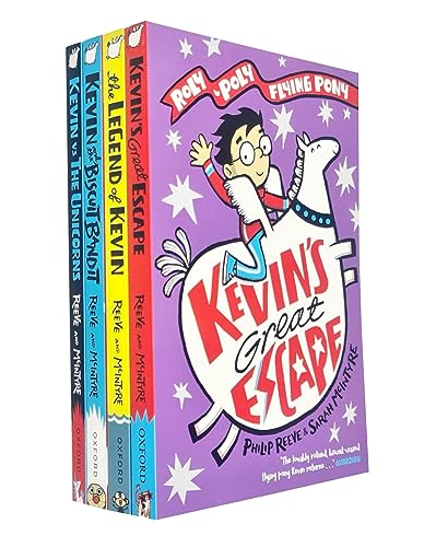 Max and Kevin A Roly-Poly Flying Pony Adventure 4 Books Collection Set By Philip Reeve(The Legend of Kevin, Kevin and the Biscuit Bandit,Kevin vs the Unicorns & Kevin's Great Escape)