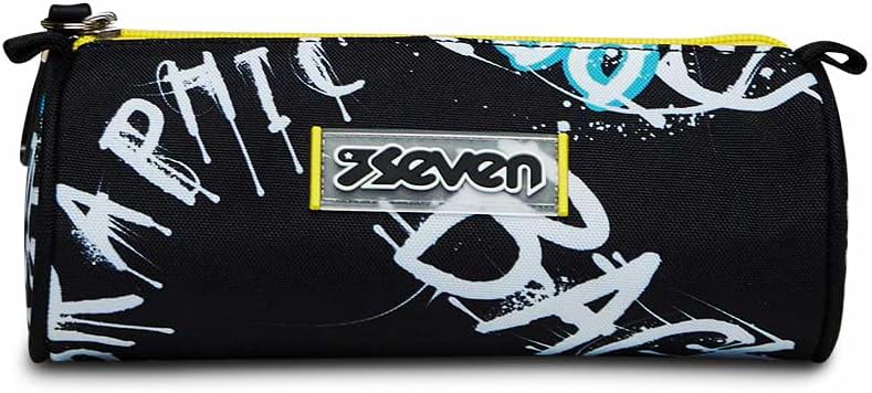 Seven ABSTRACT GRAFFITY BOY Pencil Case, Pencil Case for Stationery, Pen Case, Children, Girls & Boys, Primary School, black, School