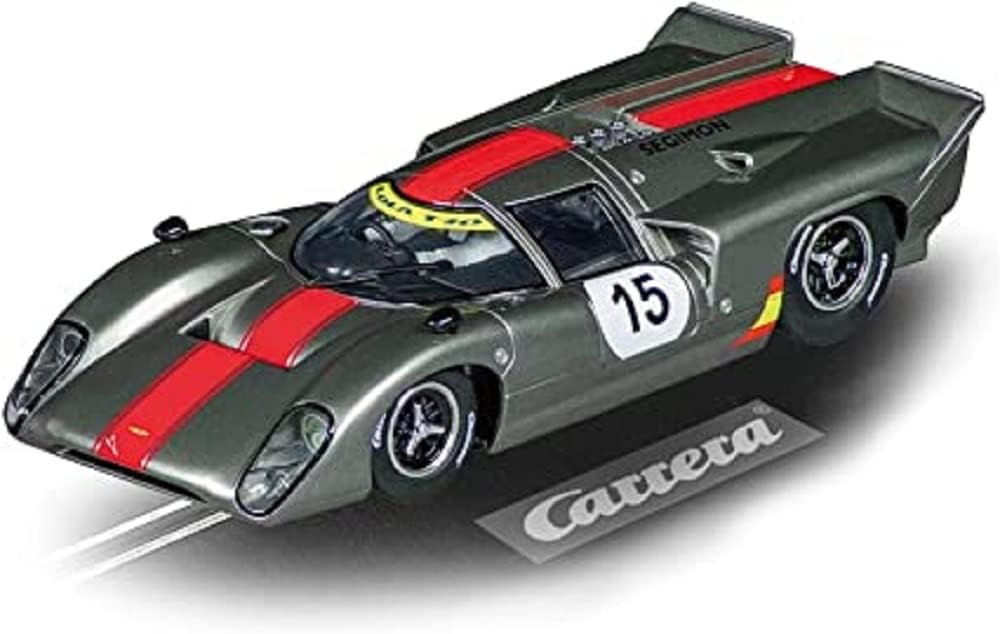 Carrera - 20023957 - Digital 124 I Lola T70 MKIIIb No.15 I Time Travel into Motorsport History I Old School Sports Car in Cool Metallic Look I Fully Functional with Front and Rear Lights