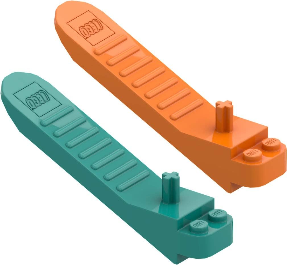 LEGO 2 x System Stone Remover (Orange and Turquoise) Stone Separator Tool Stone Separator Brick Separator 96874