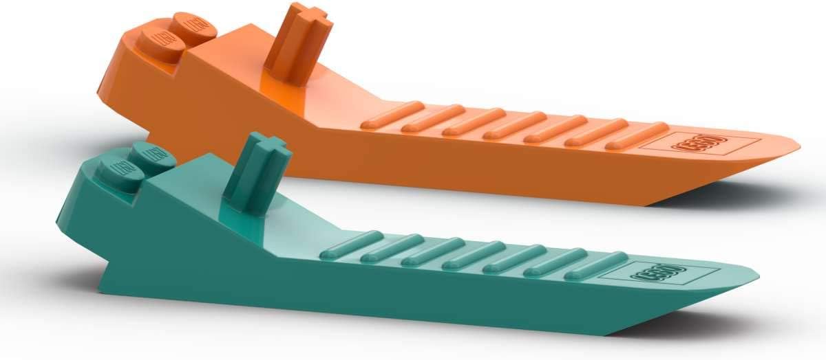 LEGO 2 x System Stone Remover (Orange and Turquoise) Stone Separator Tool Stone Separator Brick Separator 96874