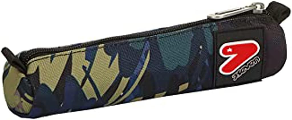 Seven Pencil Case Pencil Case Stationery Bag Girls Boys School and High School Teens Multicolor, moss green, portapenna