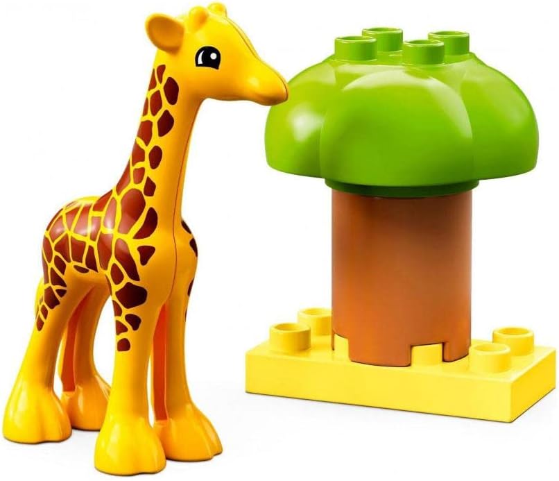 LEGO 10971 DUPLO Wild Animals of Africa, Educational Toy for Boys and Girls from 2 Years, Toy Set for Toddlers with Animal Figures and Play Mat