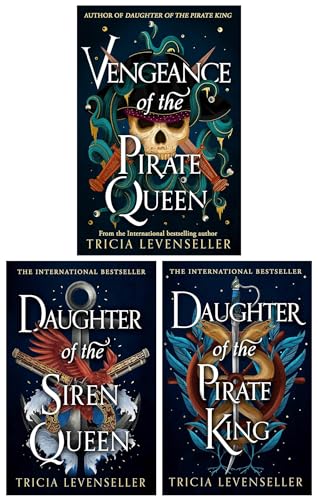 Daughter of the Pirate King Series 3 Books Collection Set By Tricia Levenseller (Vengeance of the Pirate Queen ,Daughter of the Pirate King, Daughter of the Siren Queen)