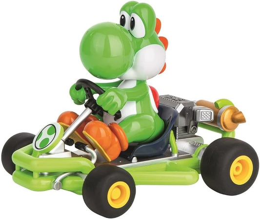 Carrera RC I 2.4GHz Mario Kart Pipe Kart I Yoshi RC Vehicle I Officially Licensed I Authentic Design I For Nintendo Fans I Remote Controlled Car