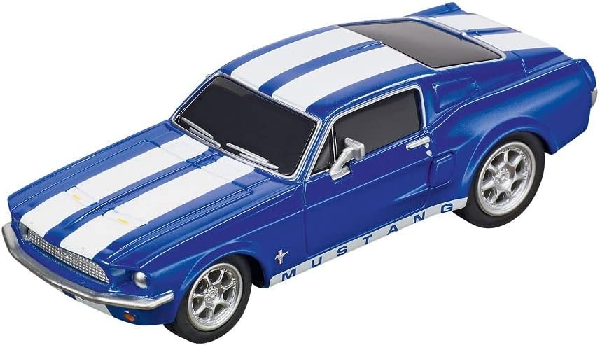 Carrera - 20064146 - Carrera GO!!! Ford Mustang '67 - Racing Blue I Racetracks and Licensed Slot Cars | Up to 2 Players | For Boys and Girls from 6 Years and Adults