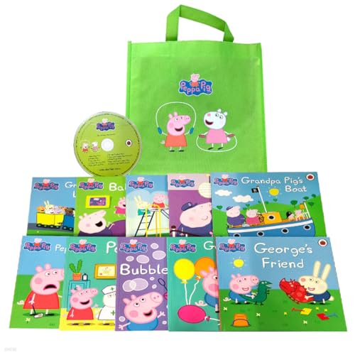 Σετ συλλογής βιβλίων Peppa Pig 10 (GREEN BAG)