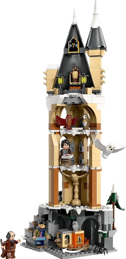 LEGO Harry Potter Owl at Hogwarts Castle, Adventure Set with Toy Animals and 3 Mini Figures, Movie Toy for Children, Gift for Girls, Boys and All Fans from 8 Years, 76430