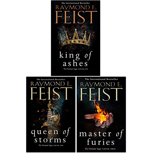 Raymond E Feist The Firemane Saga 3 Books Collection Set (Король пепла, Королева бурь, Повелитель ярости)