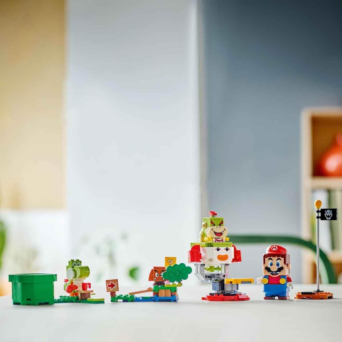 LEGO Super Mario Adventure with the Interactive Mario, Set with Junior Clown Carriage, Toy Yoshi, Nintendo Gift for Boys, Girls and Gamers from 6 Years 71439