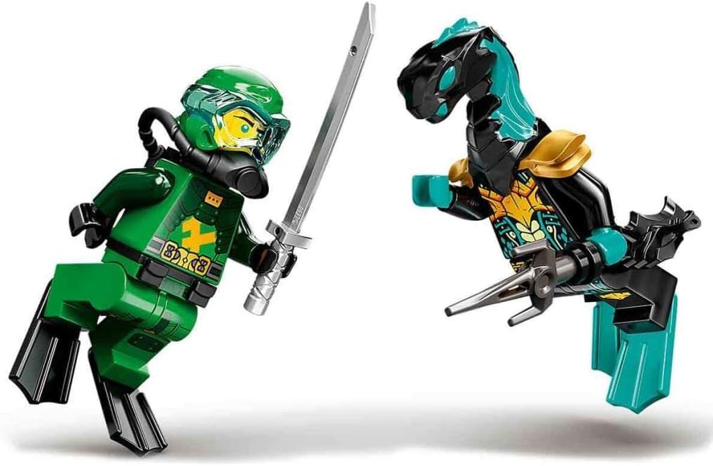 LEGO 71750 Ninjago Lloyds Hydro-Mech, Underwater Set, Toy for Boys and Girls from 7 Years with 2 Ninja Mini Figures