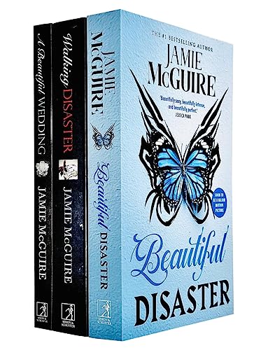 Jamie McGuire Beautiful Series Collection 3 Books Set (Beautiful Disaster, Walking Disaster, A Beautiful Wedding)