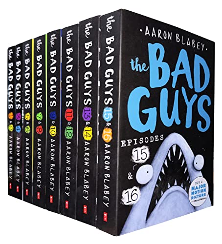 The Bad Guys Episodes 1-16 Collection 8 Books set by Aaron Blabey