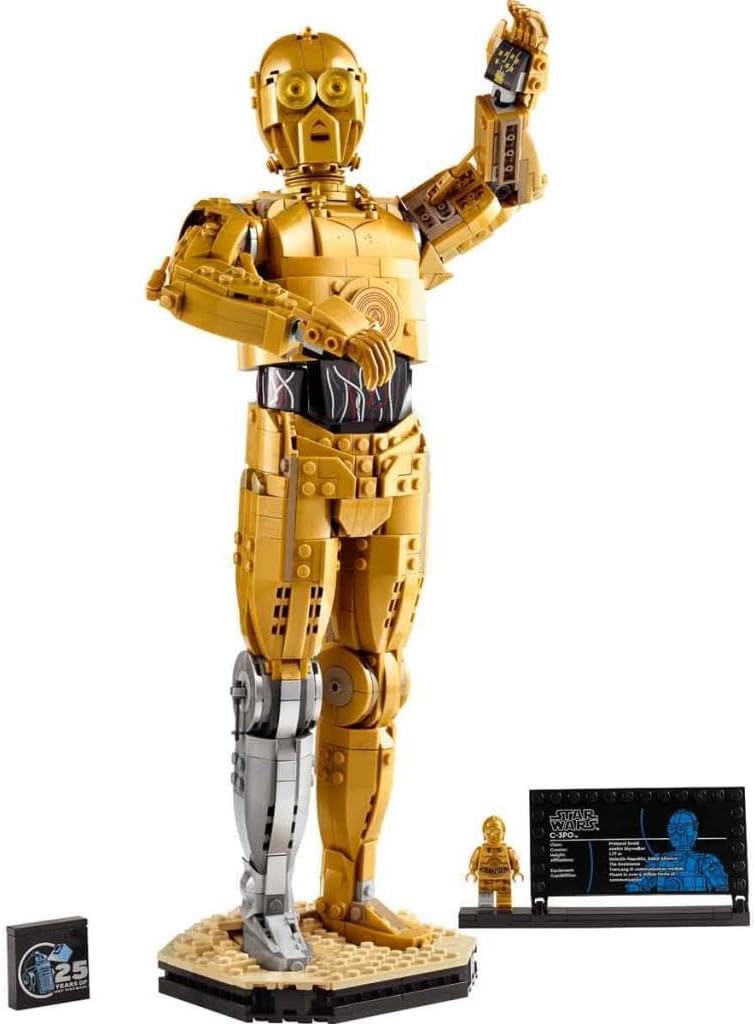 LEGO Star Wars C-3PO B, Buildable Droid, Model for Collecting, Building and Displaying, Nostalgic Gift Idea for Adults and Fans, Collectable, Fantasy Playset 75398