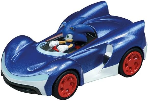 Carrera - 20064218 - Carrera GO!!! I Sonic The Hedgehog Slotcar I Scale 1:43 I Officially Licensed by SEGA I Detailed Sonic Figure I Ready to Race Car Racing Track Action