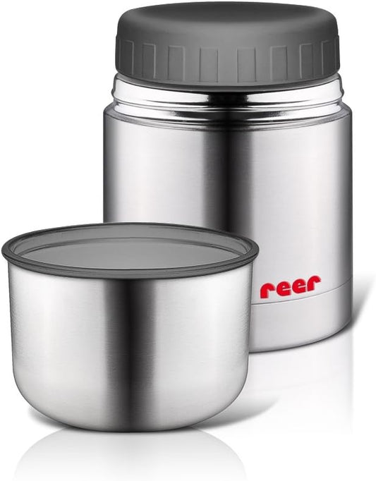 Reer 90430 Stainless Steel Thermal Food and Drink Container 350 ml