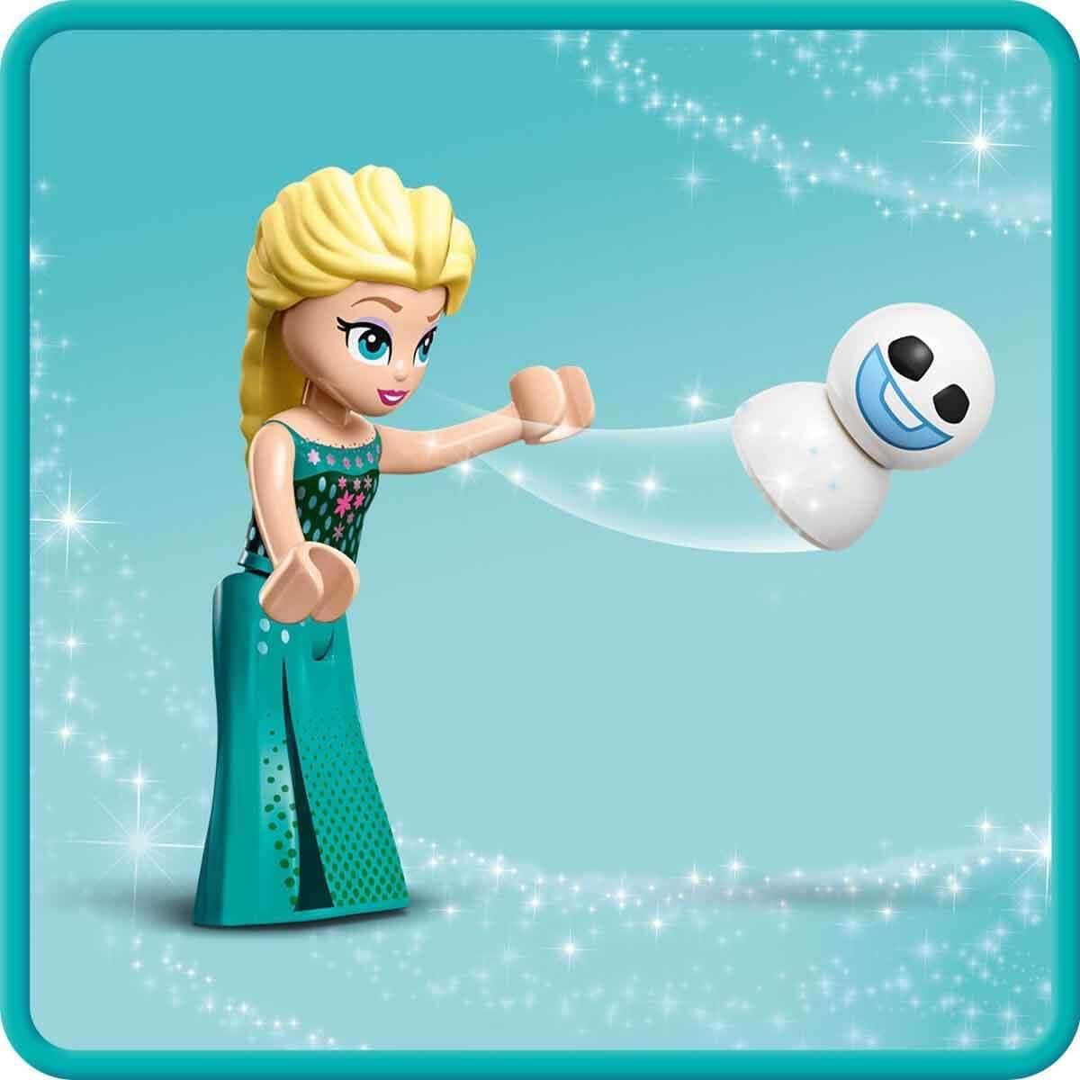 LEGO Disney Frozen Elsa's Ice Cream Stand, Ice Cream Toy for Children with Princess Elsa Doll and Mini Snowman, Set for the Film Frozen, Spontaneous Gift for Girls and Boys from 5 Years 43234