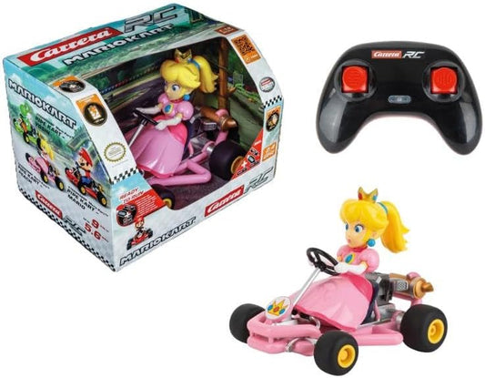 Carrera RC I Mario Kart I Pipe Kart Peach 24GHz Original Licensed ICKart for Exciting Races I Durable Robust Construction I Top Speed 9 km/h I Great Gift for All Mario Kart Fans