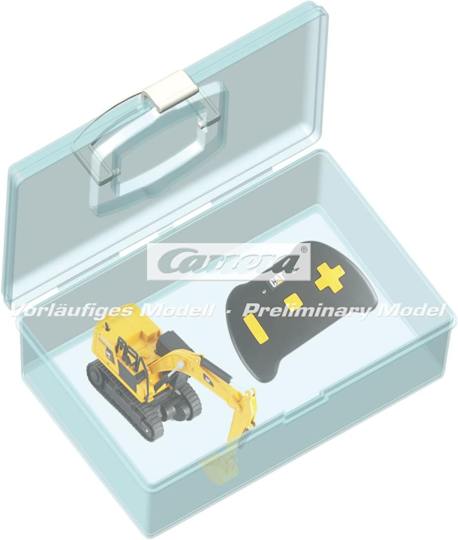 Carrera - 37026001 - Carrera RC I CAT 336 Spoon Excavator I 1:64 Remote Controlled Construction Site Vehicle I Perfect Mini Excavator for the Sandpit I Including Moving Parts I High Detail I Original