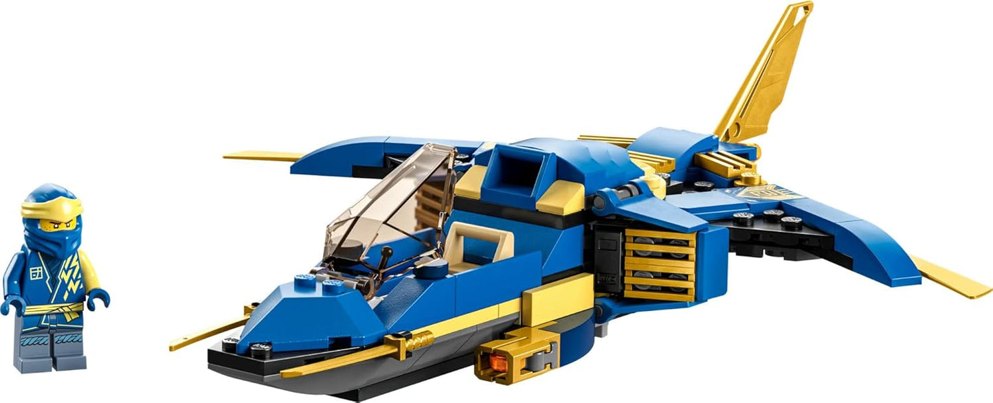 LEGO NINJAGO Jay's Lightning Jet EVO 71784, Upgradeable Toy Plane, Ninja Plane Construction Kit, Collectable, Birthday Gift Idea for Children, Boys and Girls from 7 Years