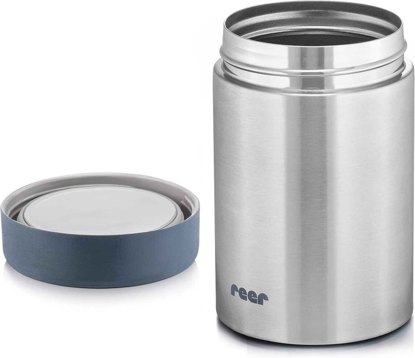 Reer 90430 Stainless Steel Thermal Food and Drink Container 350 ml