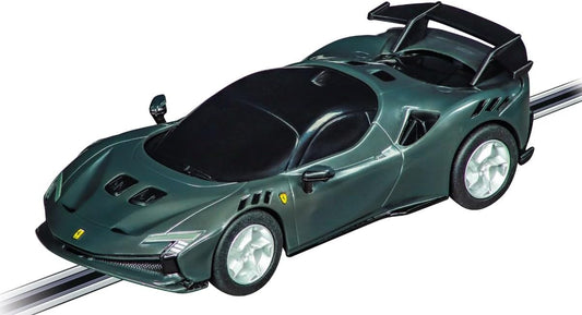 Carrera - 20064251 GO!!! Ferrari SF-90 XX Stradale - Grigio Scuro | Scale 1:43 Slot Car | Compatible with GO!!!, GO!!! Plus & Battery Operated | Authentic Details for Children and Adults