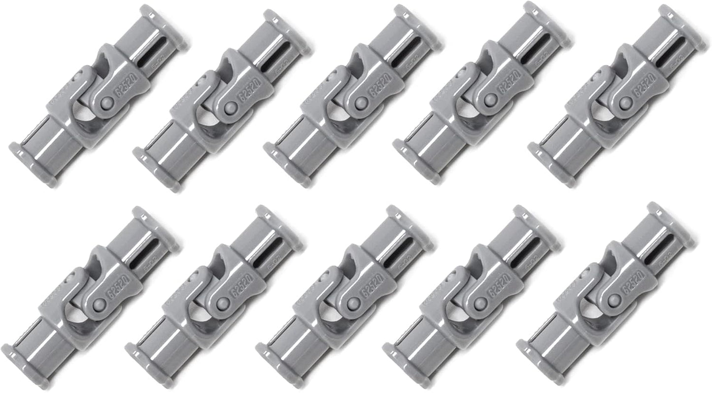 LEGO Technic - 10 x small universal joint in new light grey, 3 studs long