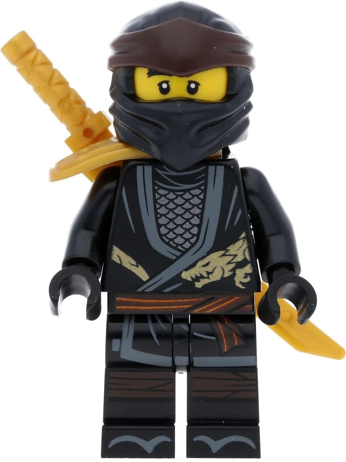 LEGO Ninjago Mini Figure Cole (Legacy) with Shoulder Armour and Weapons