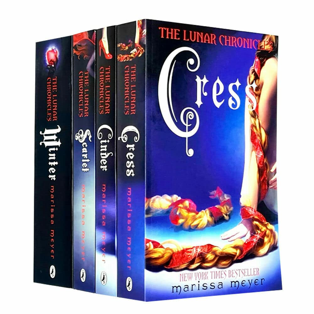 Young Adult The Lunar Chronicles 4 books collection set by Marissa Meyer (Scarlet, Cinder, Winter & Cress)