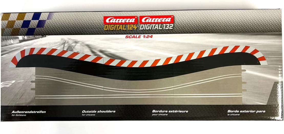 Carrera Digital132 20604 Digital132 Edge Strips for Chic "3 Parts + End Pieces"