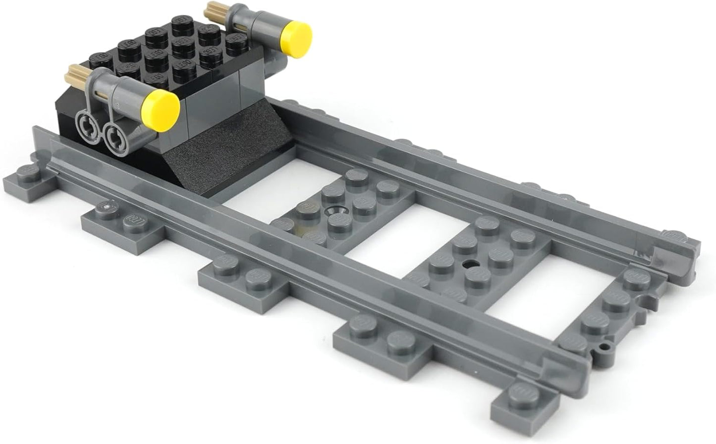 Lego® City Railway Buffer with Straight Rail (from 60198) - Extension Set for Lego® City Railway | Original Lego® Accessories for Lego® Model Making and Extension