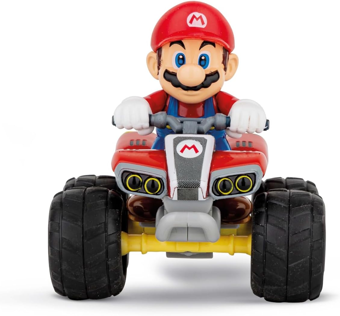 Carrera RC I Mario Kart I Mario Quad 24GHz Remote Controlled Car for Exciting Races I Original Licence I Up to 8 Minutes Driving Time I Includes Pneumatic Tyres I A Must for Mario Fans of All Ages