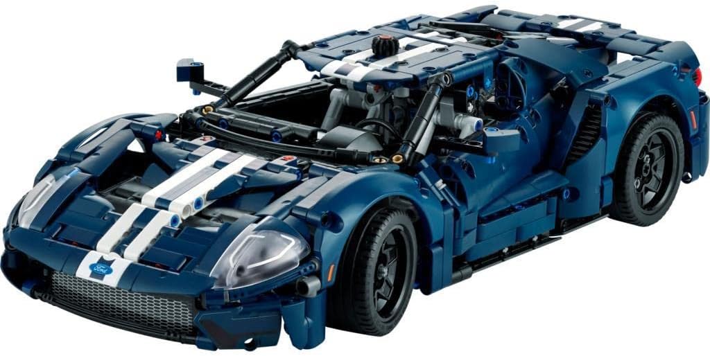 LEGO 42154 Technic Ford GT 2022 Adult Car Model Kit, 1:12 Scale Supercar with Authentic Features, Advanced Collector Set