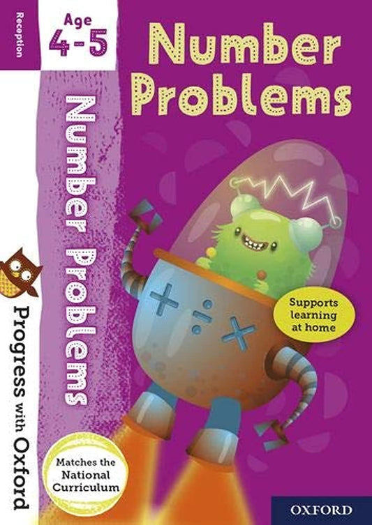 Progress with Oxford: Number Problems Age 4-5 - Practise for School with Essential Maths Skills