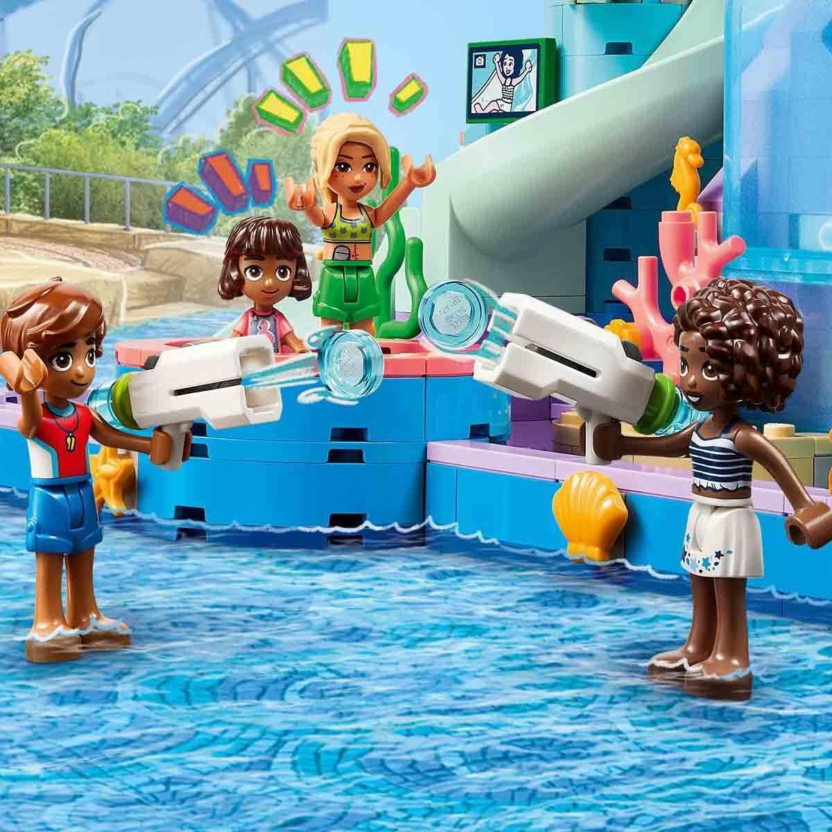 LEGO Friends Heartlake City Water Park, Outdoor Playset for Girls and Boys from 8 Years, Creative Play Experience with 3 Toy Figures, Micro Toy Figure, 3 Slides and Whirlpool 42630