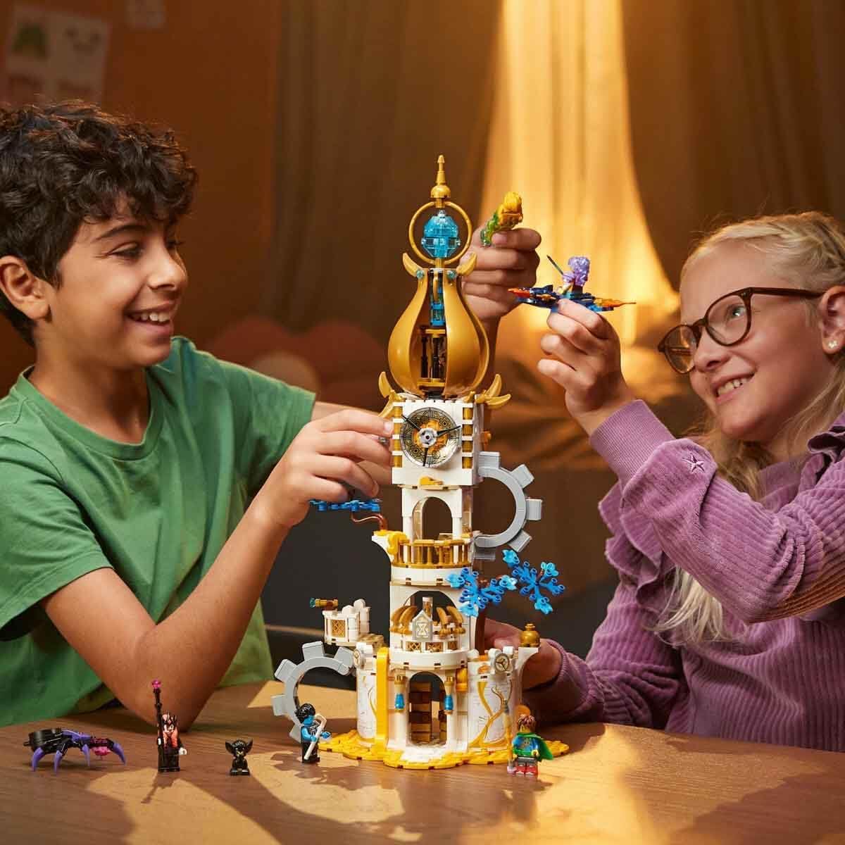 LEGO DREAMZzz 2-in-1 Sandman Tower Castle Toy for Children to Build Set with Fantasy Animals Including Spider and Bird, Gift for Girls and Boys from 9 Years 71477