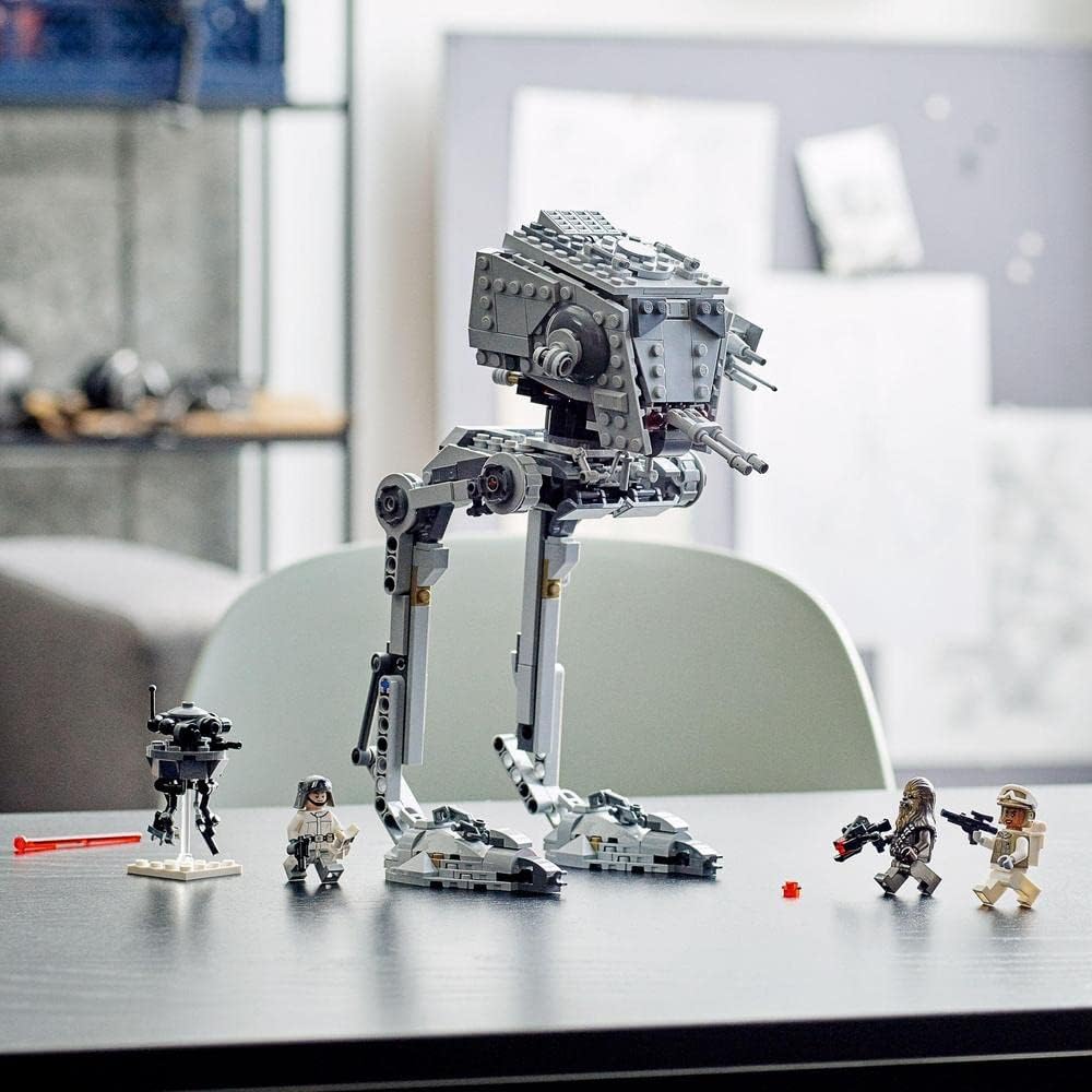 LEGO 75322 Star Wars at-ST on Hoth with Chewbacca and Droid Figures, Collectable Toy from “The Empire Strikes Back”.