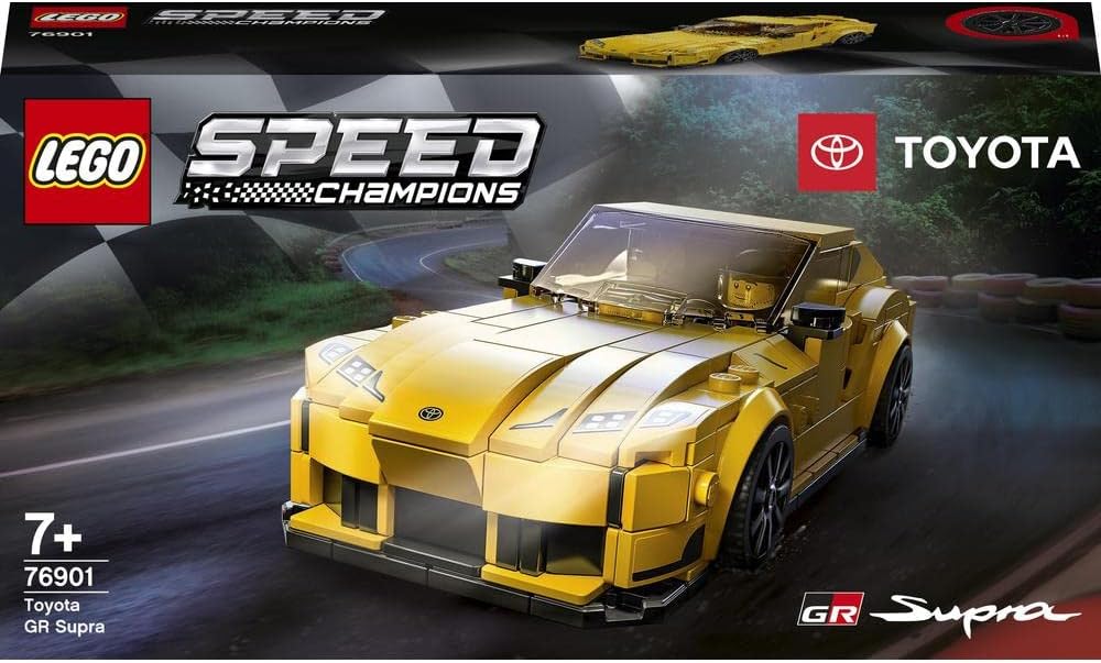 LEGO 76901 Speed Champions Toyota GR Supra Racing Car, Toy Car, DIY Model Car