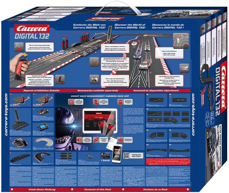 Carrera Digital 132 I DTM Speed Memories Race Track Set | Racetracks and Licensed Slot Cars | Up to 6 Players | For Boys & Girls from 8 Years & Adults